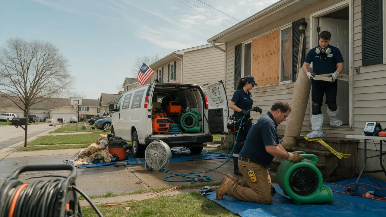 Water Damage Restoration in New Boston, IL near me